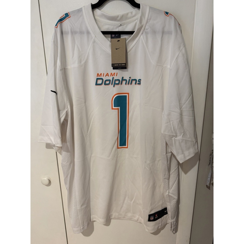 NWT Tua Tagovailoa Miami Dolphins Nike NFL Football Game Jersey Mens 3XL